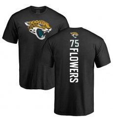 NFL Nike Jacksonville Jaguars #75 Ereck Flowers Black Backer T-Shirt