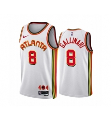 Men's Atlanta Hawks #8 Danilo Gallinari 2022-23 White Association Edition Stitched Jersey