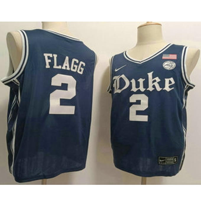 Men's Duke Blue Devils #2 Cooper Flagg Navy College Basketball Jersey