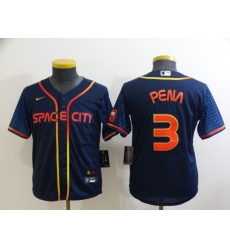 Youth Toddler Houston Astros #3 Felix Pena Nike Navy 2022 City Connect Player Jersey