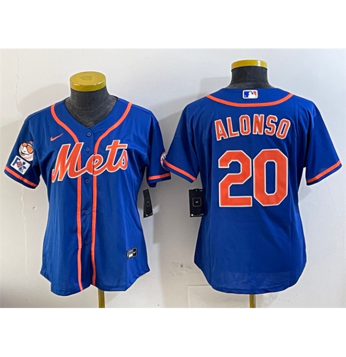 Women's New York Mets #20 Pete Alonso Royal 2025 Spring Training Cool Base Stitched Baseball Jersey(Run Small)