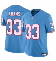 Youth Tennessee Titans #33 Jamal Adams Blue 2024 F U S E Throwback Vapor Limited Stitched Football Jersey