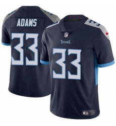 Youth Tennessee Titans #33 Jamel Adams Navy Vapor Limited Stitched Football Jersey