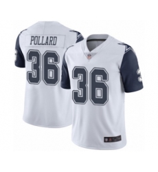 Men's Dallas Cowboys #36 Tony Pollard Limited White Rush Vapor Untouchable Football Jersey Men's Dallas Cowboys #36 Tony Pollard Limited White Rush Vapor Untouchable Football Jersey