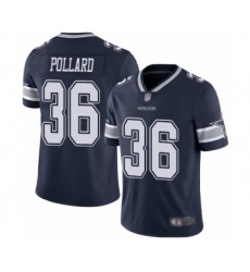 Youth Dallas Cowboys #36 Tony Pollard Navy Blue Team Color Vapor Untouchable Limited Player Football Jersey