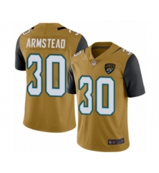 Men's Jacksonville Jaguars #30 Ryquell Armstead Limited Gold Rush Vapor Untouchable Football Jersey