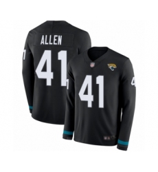 Men's Jacksonville Jaguars #41 Josh Allen Limited Black Therma Long Sleeve Football Jersey