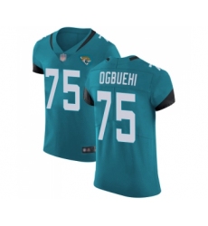 Men's Jacksonville Jaguars #75 Cedric Ogbuehi Teal Green Alternate Vapor Untouchable Elite Player Football Jersey
