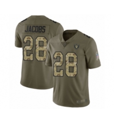 Youth Oakland Raiders #28 Josh Jacobs Limited Olive Camo 2017 Salute to Service Football Jersey Youth Oakland Raiders #28 Josh Jacobs Limited Olive Camo 2017 Salute to Service Football Jersey