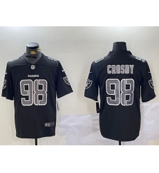 Men's Las Vegas Raiders #98 Maxx Crosby Black Limited Fashion Vapor Jersey