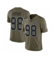 Youth Oakland Raiders #98 Maxx Crosby Limited Olive 2017 Salute to Service Football Jersey Youth Oakland Raiders #98 Maxx Crosby Limited Olive 2017 Salute to Service Football Jersey