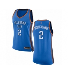 Women's Oklahoma City Thunder #2 Shai Gilgeous-Alexander Swingman Royal Blue Basketball Jersey - Icon Edition