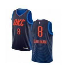 Women's Oklahoma City Thunder #8 Danilo Gallinari Swingman Navy Blue Basketball Jersey Statement Edition