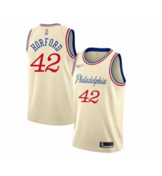 Youth Philadelphia 76ers #42 Al Horford Swingman Cream Basketball Jersey - 2019 20 City Edition