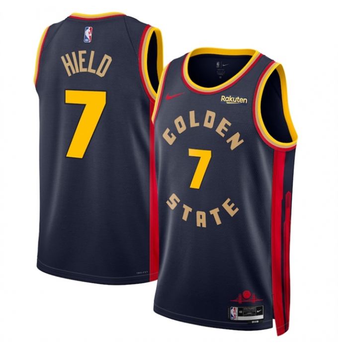 Men's Golden State Warriors #7 Buddy Hield Navy 2024-25 City Edition Stitched Basketball Jersey