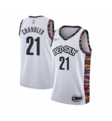 Youth Brooklyn Nets #21 Wilson Chandler Swingman White Basketball Jersey - 2019 20 City Edition
