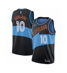 Men's Cleveland Cavaliers #10 Darius Garland Authentic Black Hardwood Classics Finished Basketball Jersey