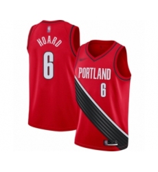 Youth Portland Trail Blazers #6 Jaylen Hoard Swingman Red Finished Basketball Jersey - Statement Edition