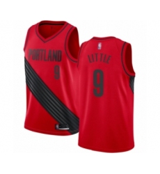 Women's Portland Trail Blazers #9 Nassir Little Swingman Red Basketball Jersey Statement Edition