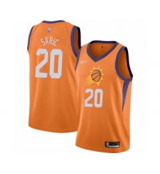 Men's Phoenix Suns #20 Dario Saric Authentic Orange Finished Basketball Jersey - Statement Edition