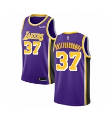 Youth Los Angeles Lakers #37 Kostas Antetokounmpo Swingman Purple Basketball Jersey - Statement Edition
