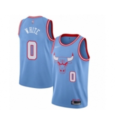 Youth Chicago Bulls #0 Coby White Swingman Blue Basketball Jersey - 2019 20 City Edition