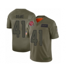 Men's Arizona Cardinals #41 Kenyan Drake Limited Olive 2019 Salute to Service Football Jersey