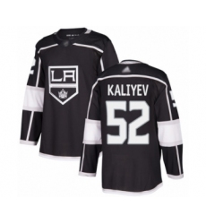 Youth Los Angeles Kings #52 Arthur Kaliyev Authentic Black USA Flag Fashion Hockey Jersey