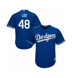 Men's Los Angeles Dodgers #48 Gavin Lux Royal Blue Alternate Flex Base Authentic Collection Baseball Player Jersey