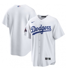 Men's Los Angeles Dodgers Blank White 2024 World Series Champions Home Stitched Baseball Jersey