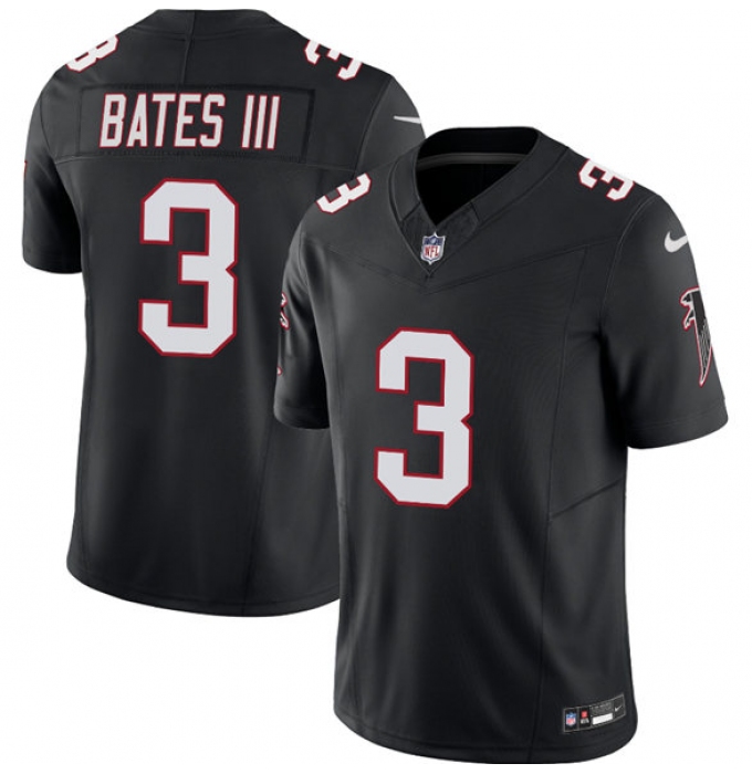 Men's Atlanta Falcons #3 Jessie Bates lll Black 2025 Draft F.U.S.E. Vapor Untouchable Limited Football Stitched Jersey