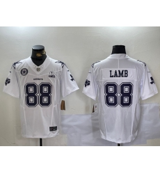 Men's Dallas Cowboys #88 CeeDee Lamb 2024 White F.U.S.E. With Established In 1960 Stitched Football Jersey