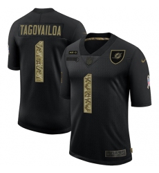 Men's Miami Dolphins #1 Tua Tagovailoa Camo 2020 Salute To Service Limited Jersey Men's Miami Dolphins #1 Tua Tagovailoa Camo 2020 Salute To Service Limited Jersey