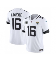 Men's Jacksonville Jaguars #16 Trevor Lawrence White 2023 F.U.S.E With 3- Star C Patch Vapor Untouchable Limited Football Stitched Jersey Men's Jacksonville Jaguars #16 Trevor Lawrence White 2023 F.U.S.E With 3- Star C Patch Vapor Untouchable Limited Football Stitched Jersey