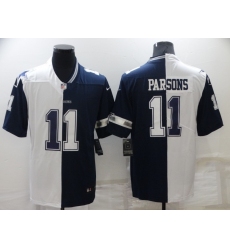 Men's Dallas Cowboys #11 Micah Parsons White-Blue Fashion Football Limited Jersey