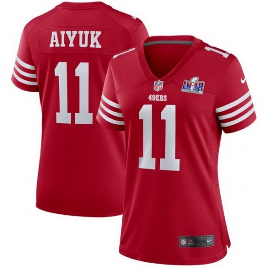 Women's San Francisco 49ers #11 Brandon Aiyuk Red 2023 F U S E Vapor ...