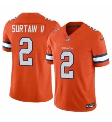 Youth Nike Denver Broncos #2 Patrick Surtain II Stitched Rush Orange Limited Jersey