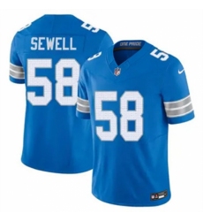 Youth Detroit Lions #58 Penei Sewell Blue 2024 F U S E Alternate Vapor Limited Stitched Jersey