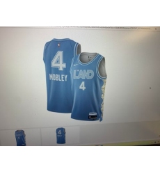 Men's Cleveland Cavaliers #4 Evan Mobley Fanatics Light Blue 2024-25 Fast Break Player Jersey