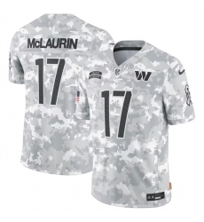 Men's Washington Commanders #17 Terry McLaurin 2024 Arctic Camo Salute To Service Limited Stitched Football Jersey