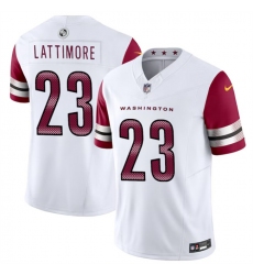 Men's Washington Commanders #23 Marshon Lattimore White 2024 F.U.S.E. Vapor Limited Stitched Football Jersey