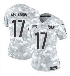 Women's Washington Commanders #17 Terry McLaurin 2024 F.U.S.E Arctic Camo Salute To Service(Run Small)