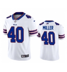 Men's Buffalo Bills #40 Von Miller White Royal Vapor Limited Football Jersey Men's Buffalo Bills #40 Von Miller White Royal Vapor Limited Football Jersey