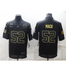 Men's Los Angeles Chargers #52 Khalil Mack Black Salute To Service Limited Stitched Jersey Men's Los Angeles Chargers #52 Khalil Mack Black Salute To Service Limited Stitched Jersey