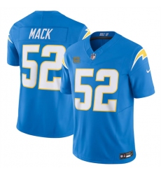 Men's Los Angeles Chargers #52 Khalil Mack Blue 2024 F.U.S.E. With 4-Star C Vapor Untouchable Limited Stitched Jersey Men's Los Angeles Chargers #52 Khalil Mack Blue 2024 F.U.S.E. With 4-Star C Vapor Untouchable Limited Stitched Jersey