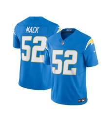 Men's Nike Los Angeles Chargers #52 Khalil Mack Blue 2023 F.U.S.E. Vapor Untouchable Limited Stitched Jersey Men's Nike Los Angeles Chargers #52 Khalil Mack Blue 2023 F.U.S.E. Vapor Untouchable Limited Stitched Jersey
