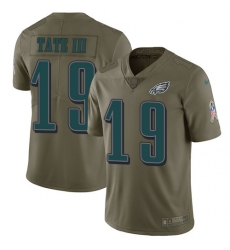Youth Nike Philadelphia Eagles #19 Golden Tate III Limited Olive 2017 Salute to Service NFL Jersey