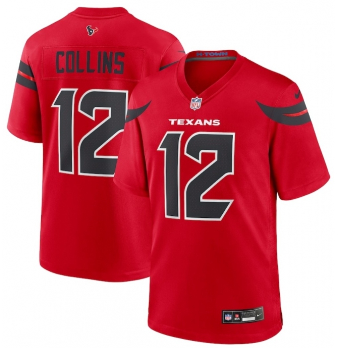 Men's Houston Texans #12 Nico Collins Red Alternate Vapor Limited Football Stitched Jersey