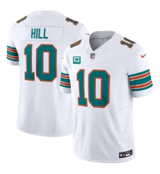 Men's Miami Dolphins #10 Tyreek Hill White F.U.S.E Alternate With 3-Star C Vapor Limited Stitched Football Jersey Men's Miami Dolphins #10 Tyreek Hill White F.U.S.E Alternate With 3-Star C Vapor Limited Stitched Football Jersey