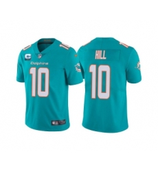 Men's Miami Dolphins 2022 #10 Tyreek Hill Aqua With 2-star C Patch Vapor Untouchable Limited Stitched Football Jerse Men's Miami Dolphins 2022 #10 Tyreek Hill Aqua With 2-star C Patch Vapor Untouchable Limited Stitched Football Jerse